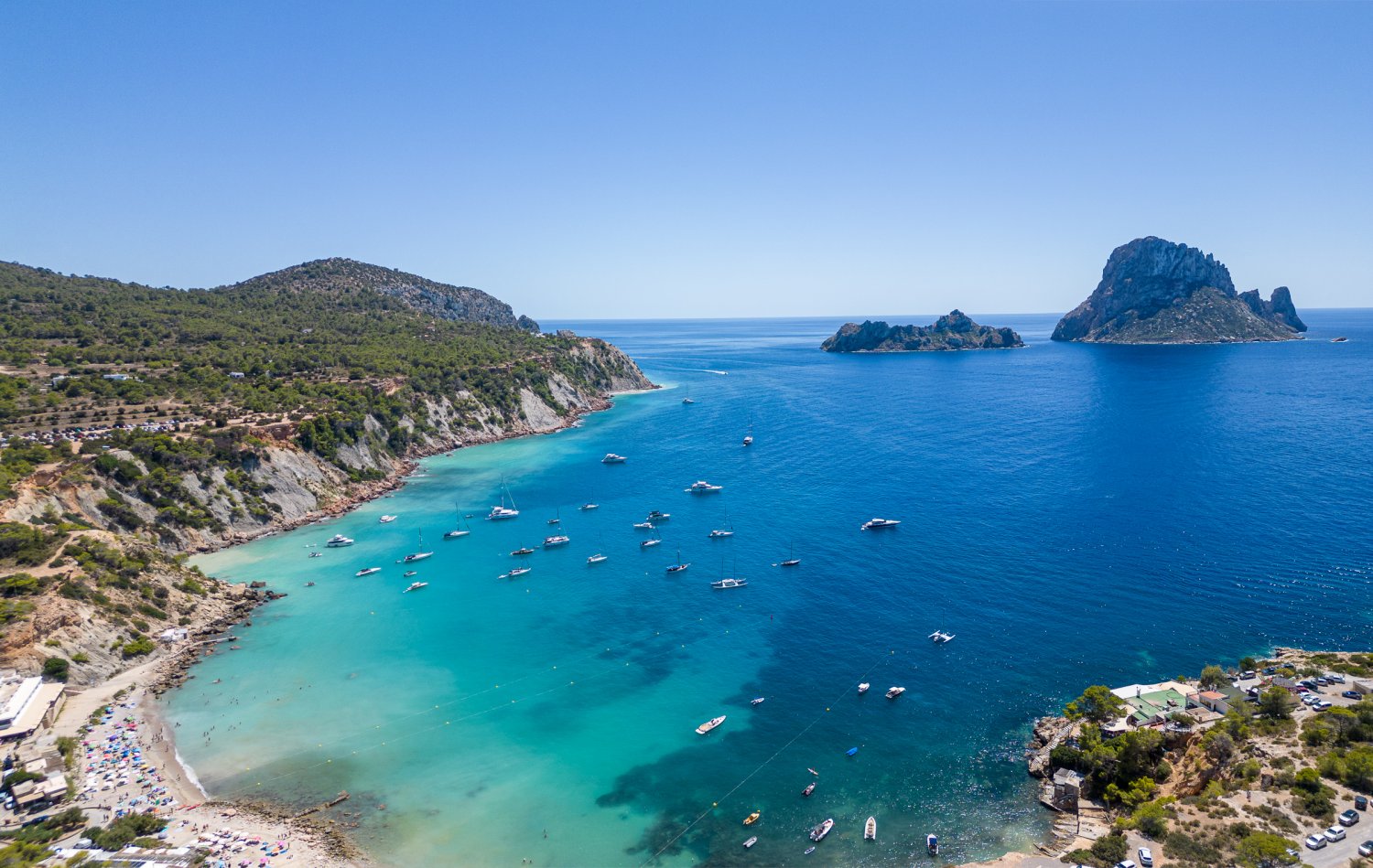 Vista de Cala d'Hort, Ibiza